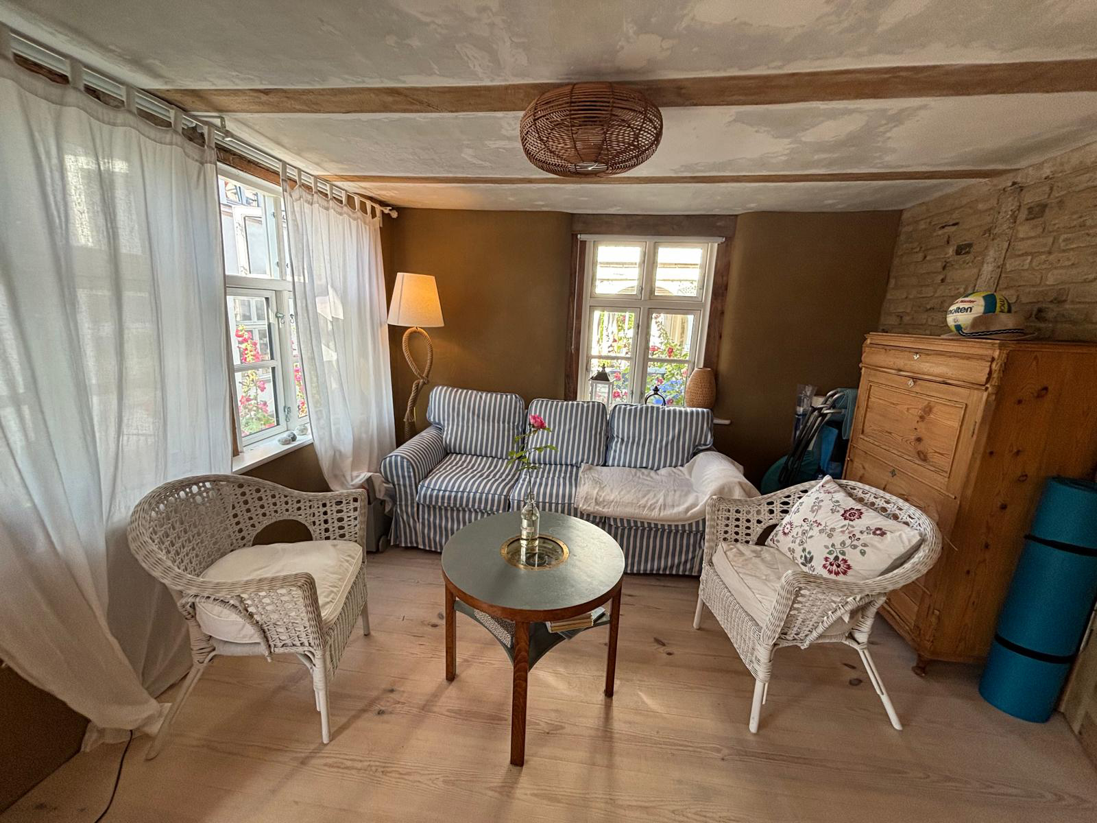 Fscherhaus am Meer Wohnzimmer